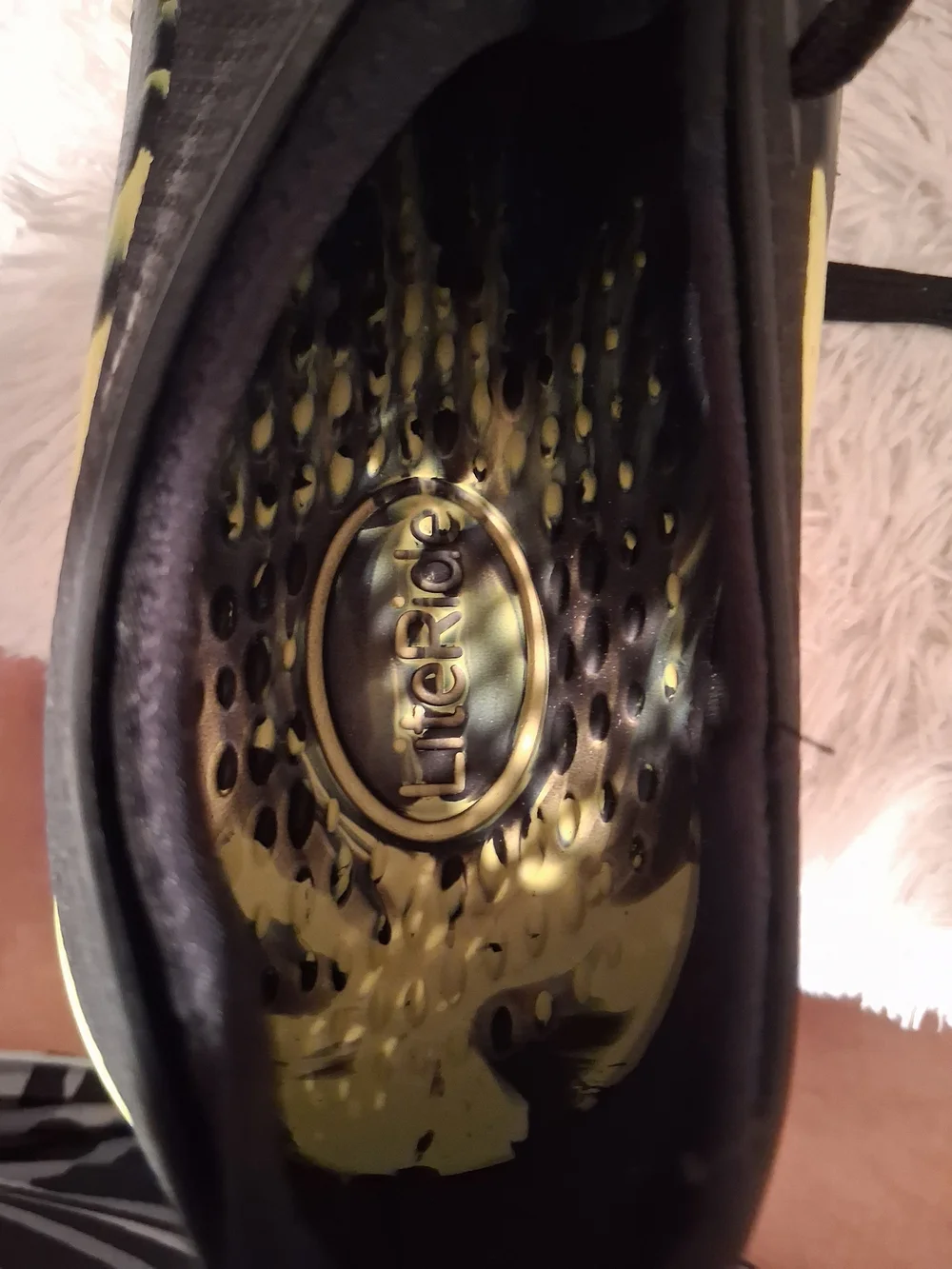 CROCS Black and Yellow LiteRide Slip-On Sneakers